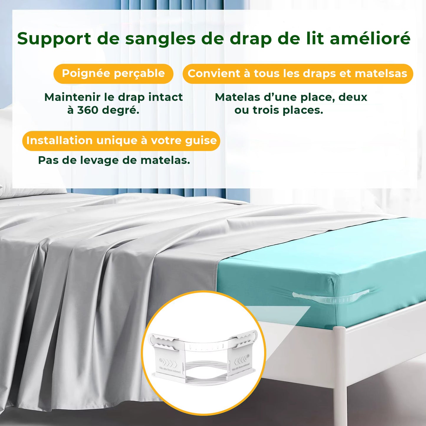 Accroche de drap